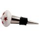 Red Star Ceramic Wine Stopper